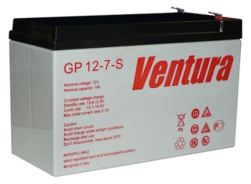 Изображение Аккумулятор GP Ventura 12V - 7Ач.